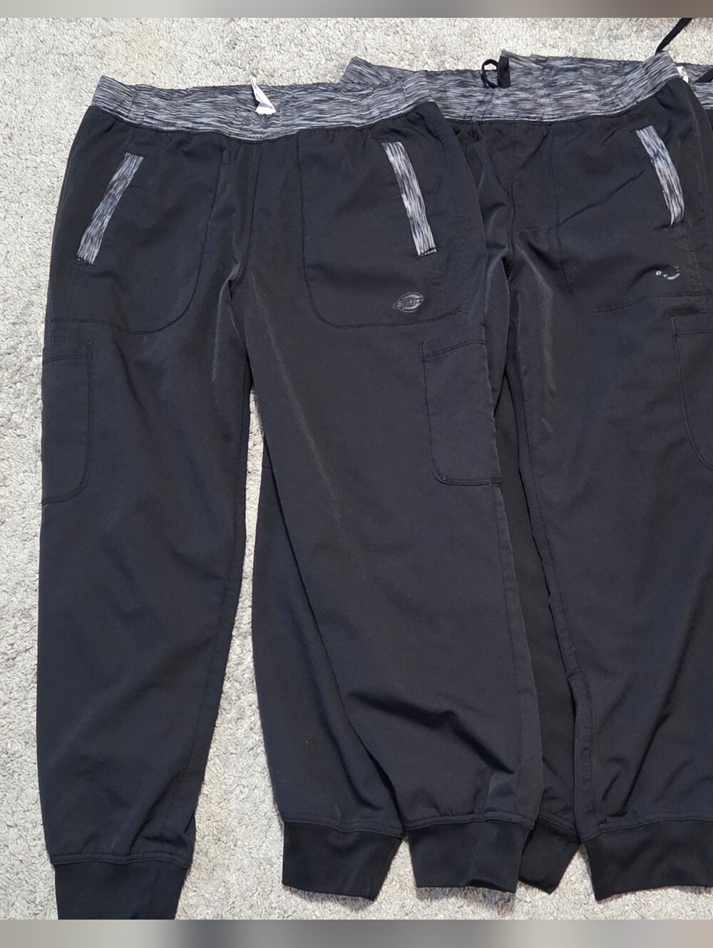 Dickies Dynamix Black Women's Jogger Scrub Pants Size Medium Set Of 3